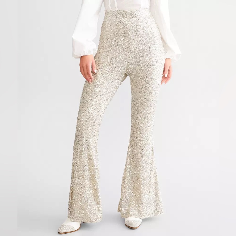 Sequin Flare Pant